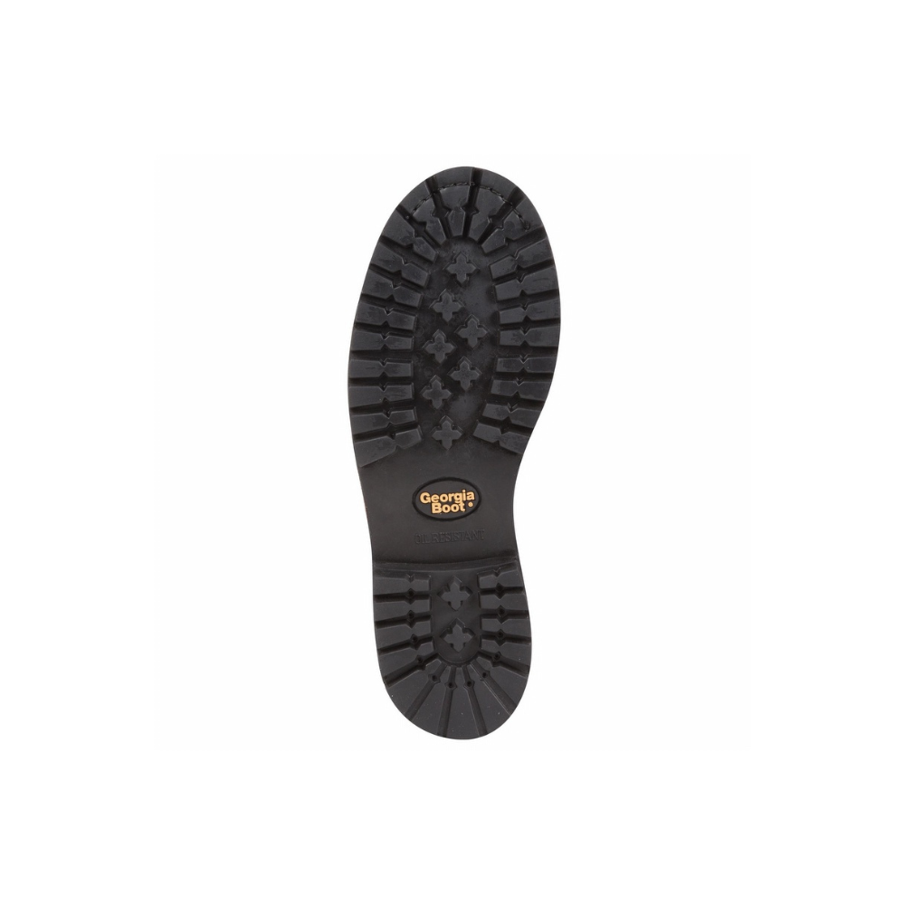 Georgia Low Heel Logger 8 inch Steel Toe EH Work Boot from GME Supply